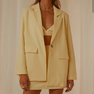 Pastel Yellow Blazer